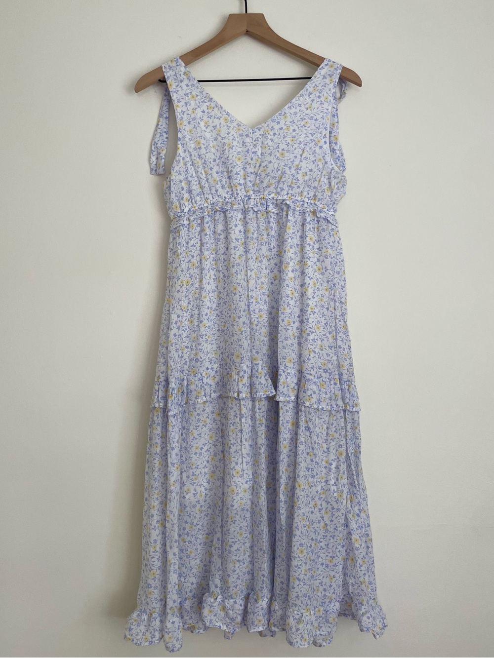 By The River Anthropology Floral Tiered Midi Dress - Picture 4 of 7